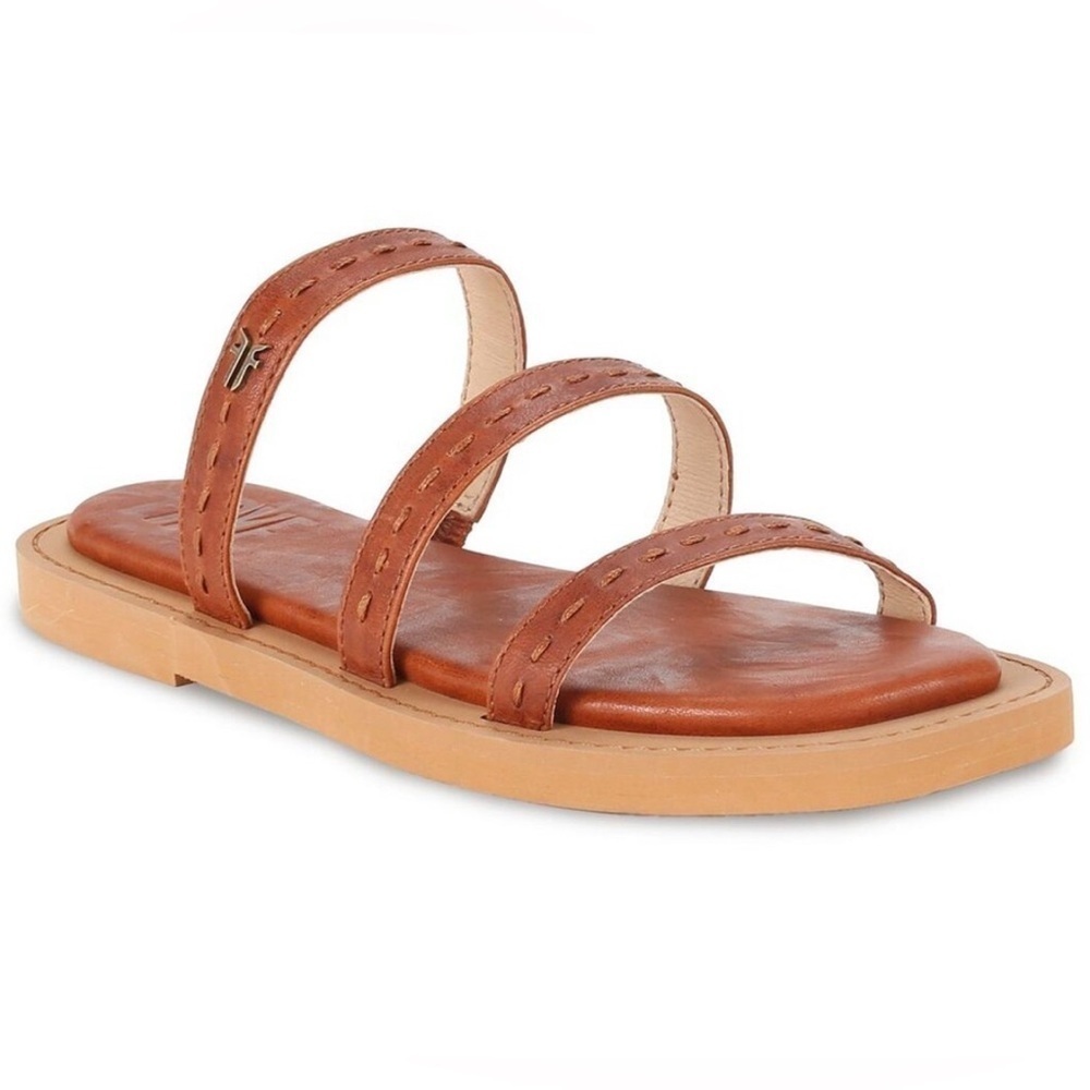 NEW Frye Strappy Slide Leather Sandals